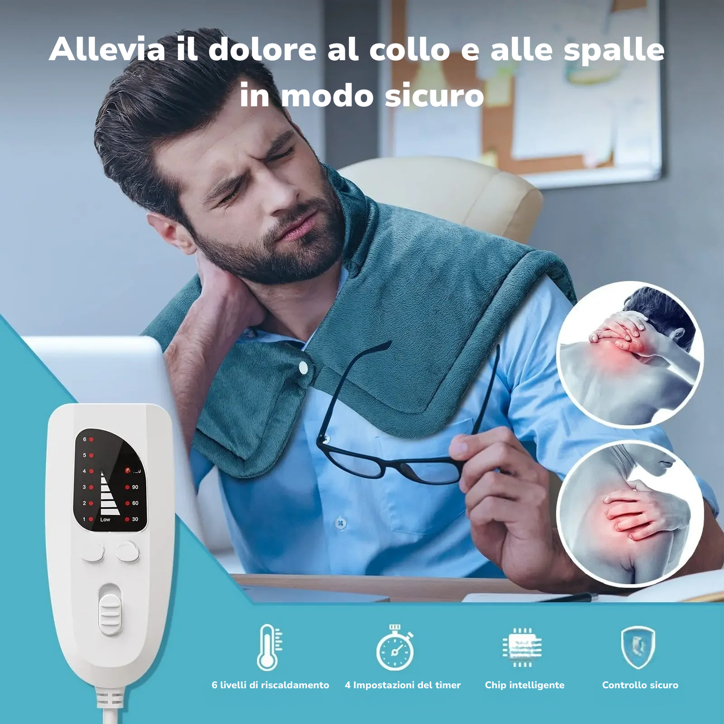 Riscaldatore Elettrico per Spalle e Collo