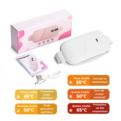 Cintura Riscaldante USB con Vibrazione