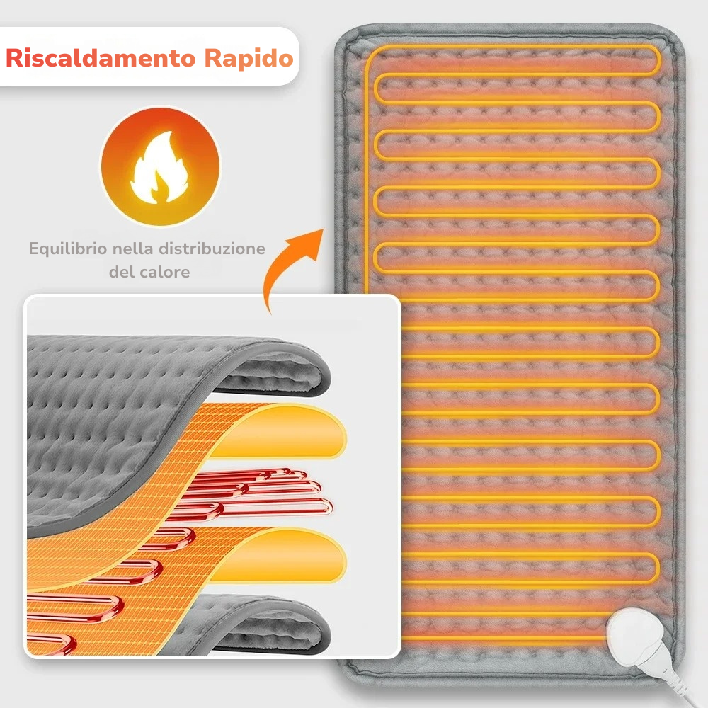 Tappetino Riscaldante Elettrico a 9 Livelli