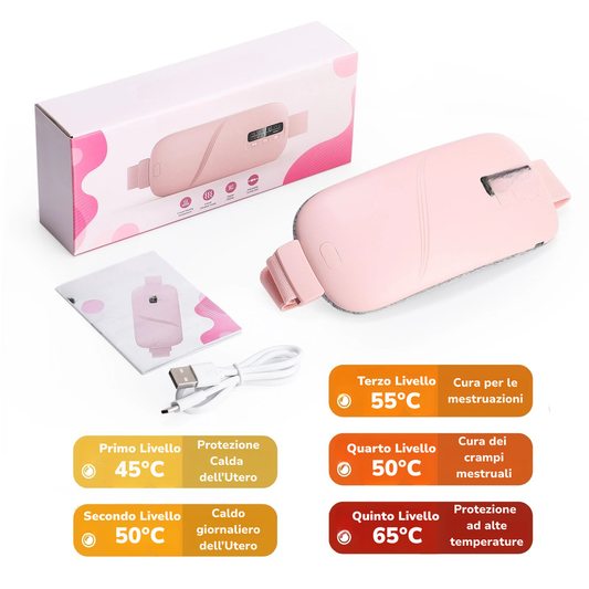 Cintura Riscaldante USB con Vibrazione